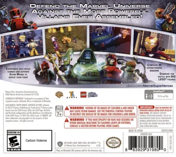 LEGO Marvel Super Heroes - Universe in Peril (Spain) (En,Fr,De,Es,It,Nl,Da) box cover back